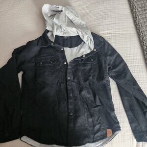 Little Bipsy Black/Gray Corduroy Jacket - Size 9-10
